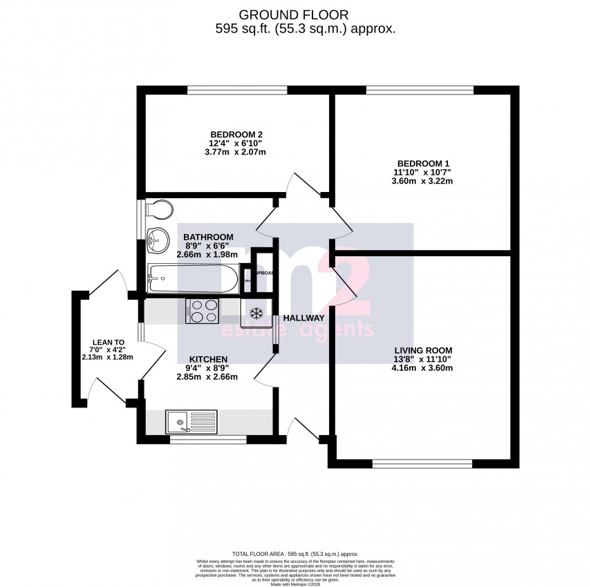 Floorplan for Rassau, Ebbw Vale, Blaenau Gwent
