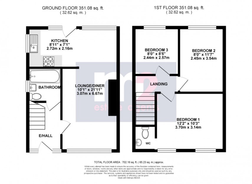 Floorplan for Horrocks Close, Newport