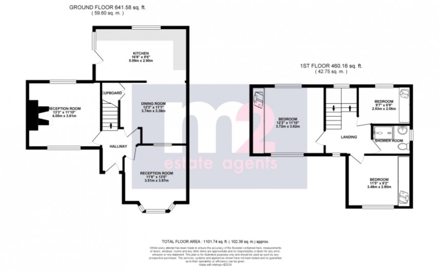 Floorplan for Ynysybwl, Pontypridd, Mid Glamorgan