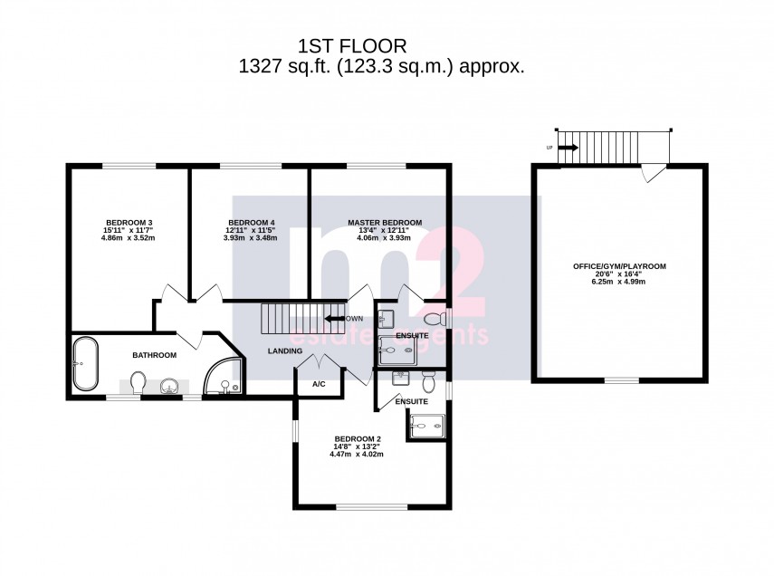 Floorplan for Burrium Gate, Usk, Monmouthshire