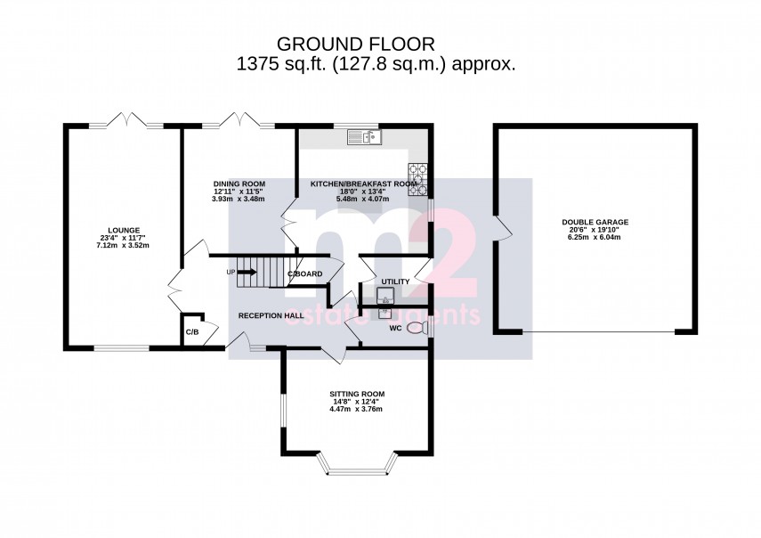 Floorplan for Burrium Gate, Usk, Monmouthshire