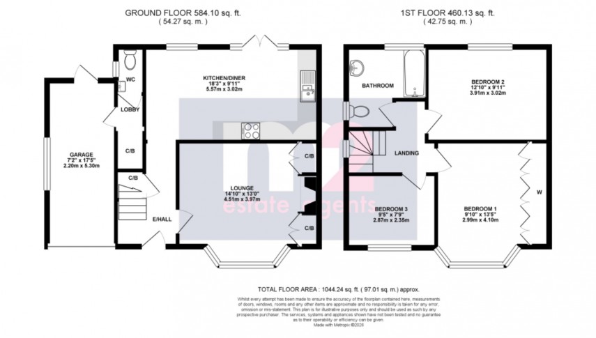 Floorplan for Glanwern Avenue, Newport