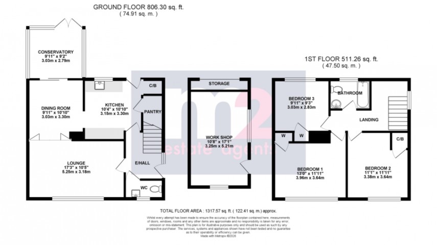 Floorplan for Ponthir, Newport, Torfaen