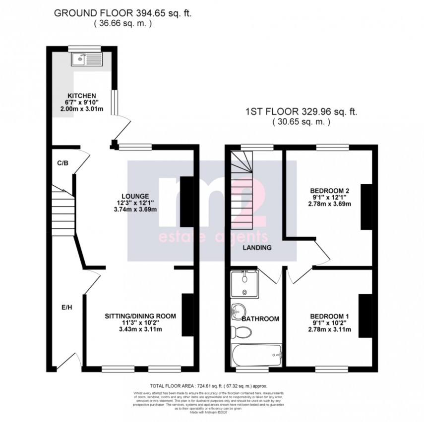 Floorplan for Conway Road, Newport