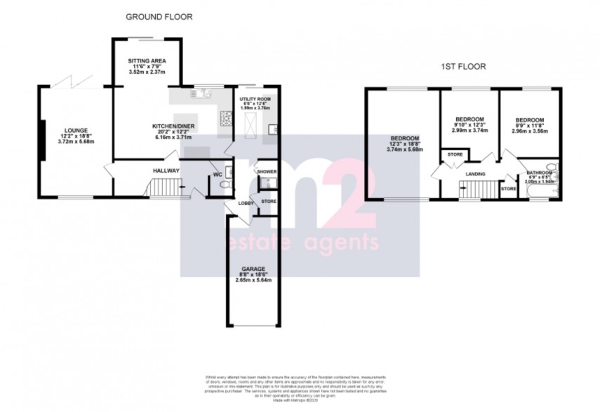Floorplan for Llanyravon, Cwmbran, Torfaen