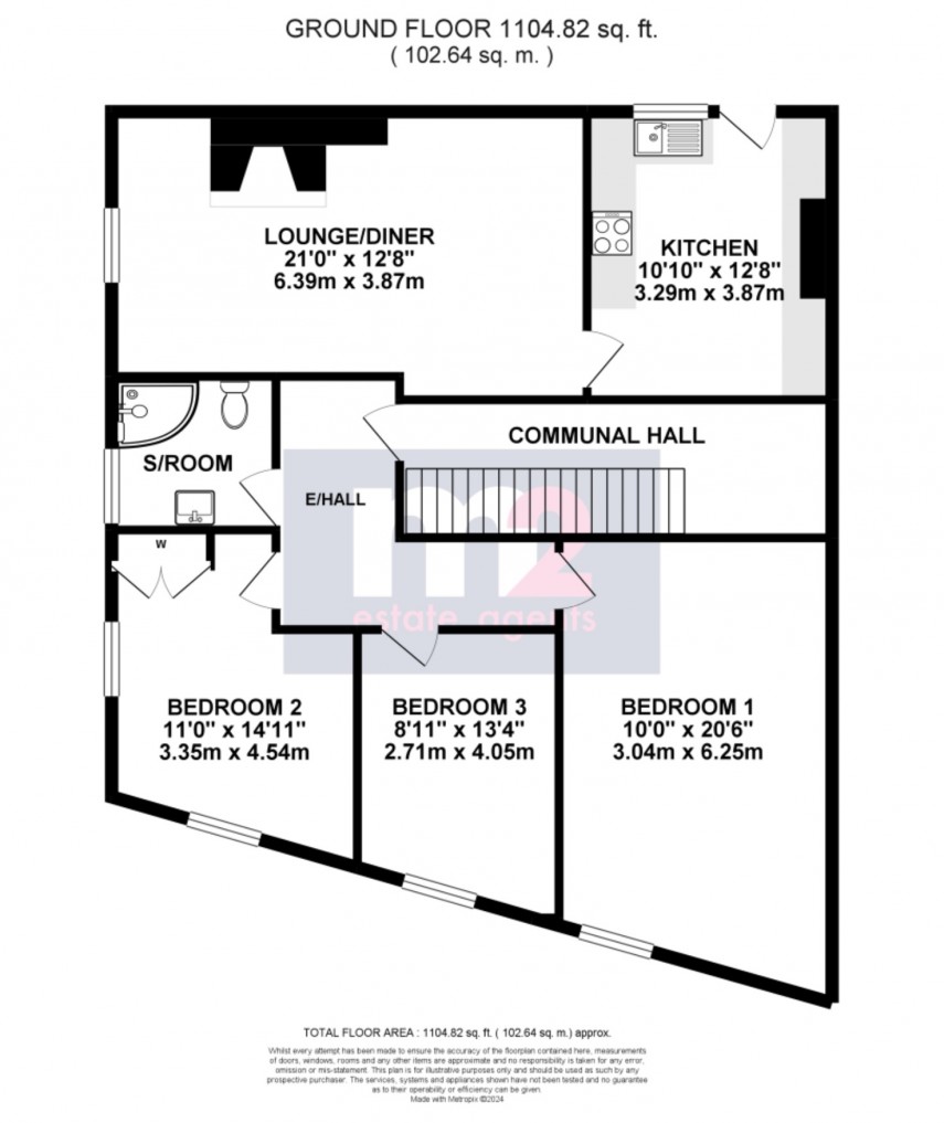 Floorplan for Maryport Street, Usk, Monmouthshire