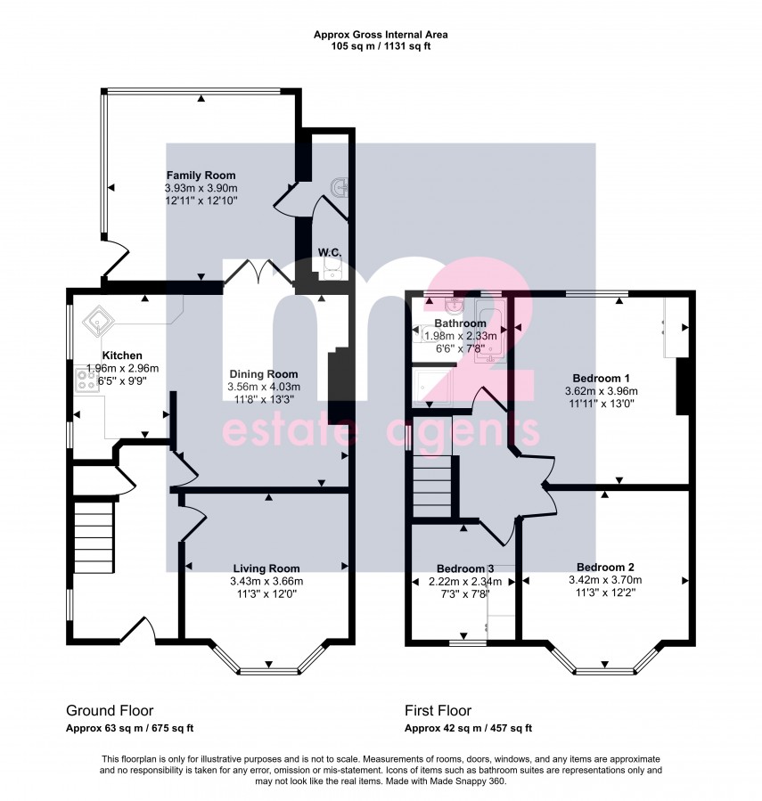Floorplan for Buckingham Place, Newport