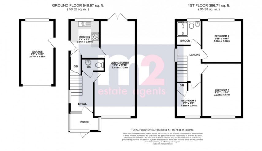 Floorplan for Raglan, Usk, Monmouthshire