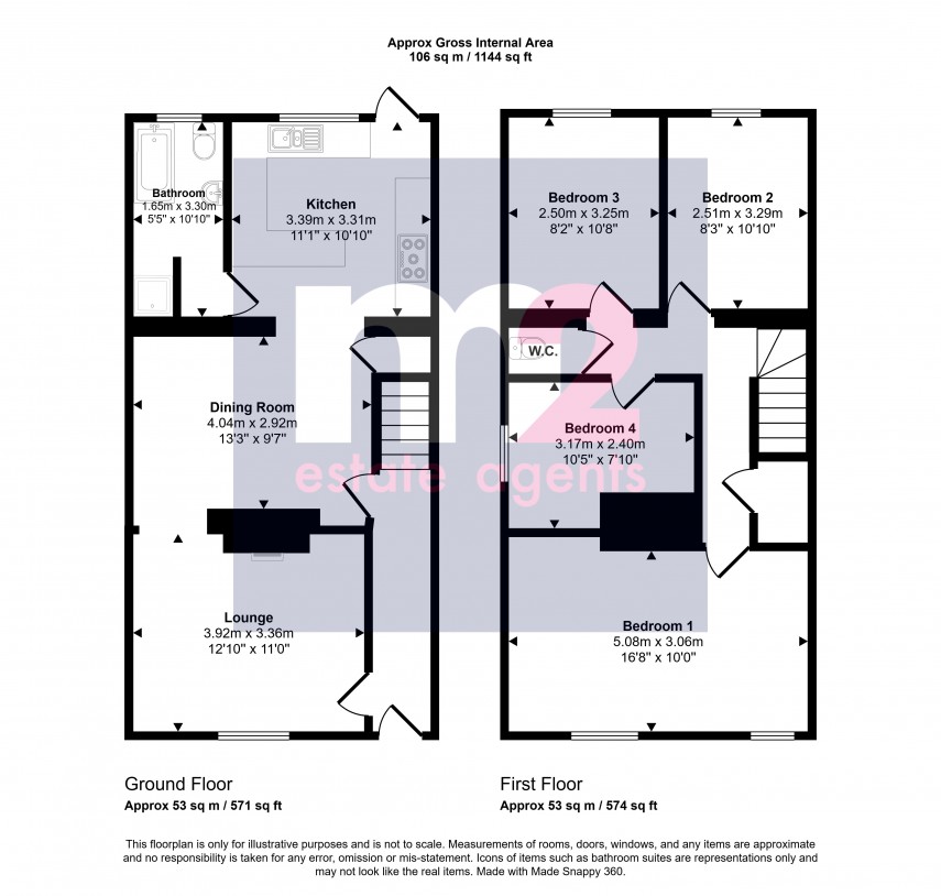 Floorplan for Abergavenny, Monmouthshire
