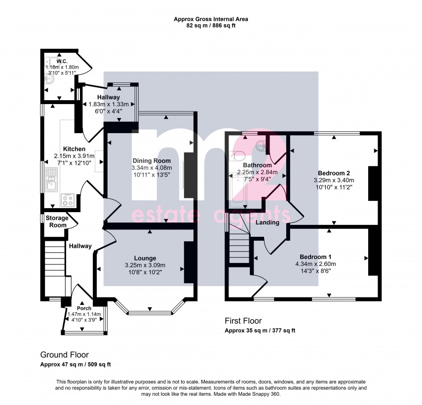 Floorplan for Nash Road, Newport
