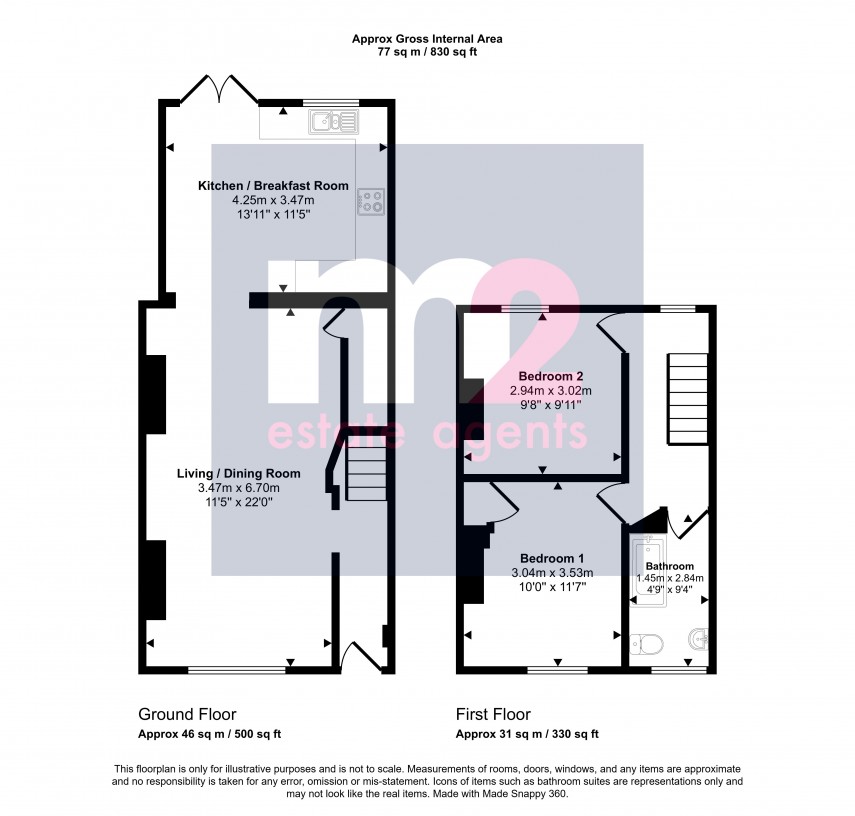 Floorplan for Fairfax Road, Newport