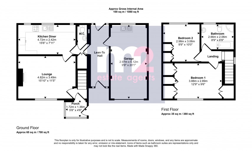 Floorplan for The Bryn, Abergavenny, Monmouthshire