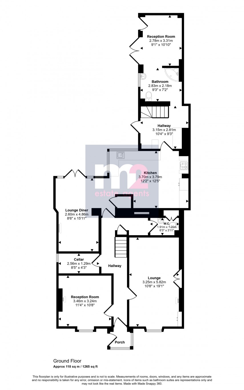 Floorplan for Merthyr Road, Abergavenny, Monmouthshire