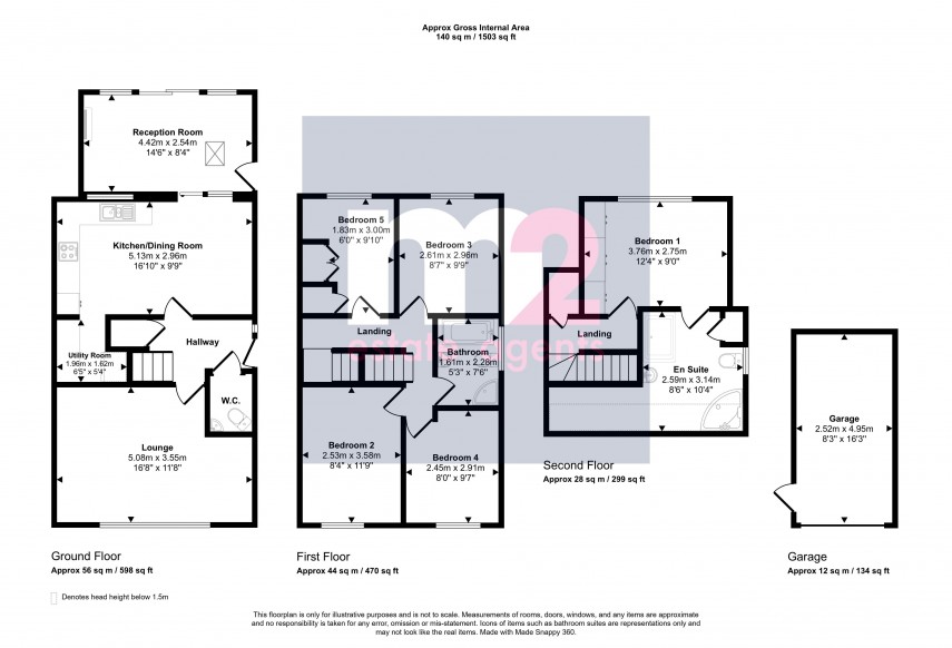 Floorplan for Ponthir, Newport, Torfaen