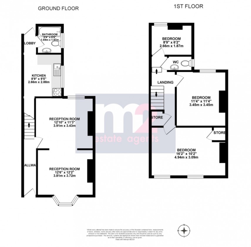 Floorplan for Rogerstone, Newport