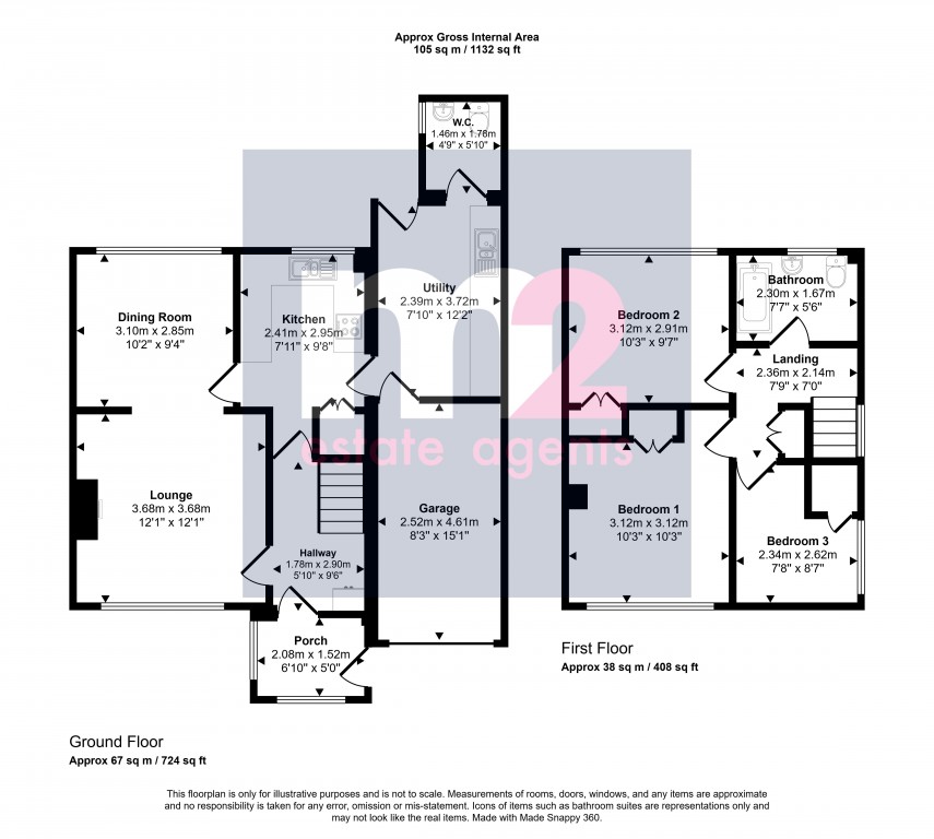 Floorplan for Aberthaw Circle, Newport