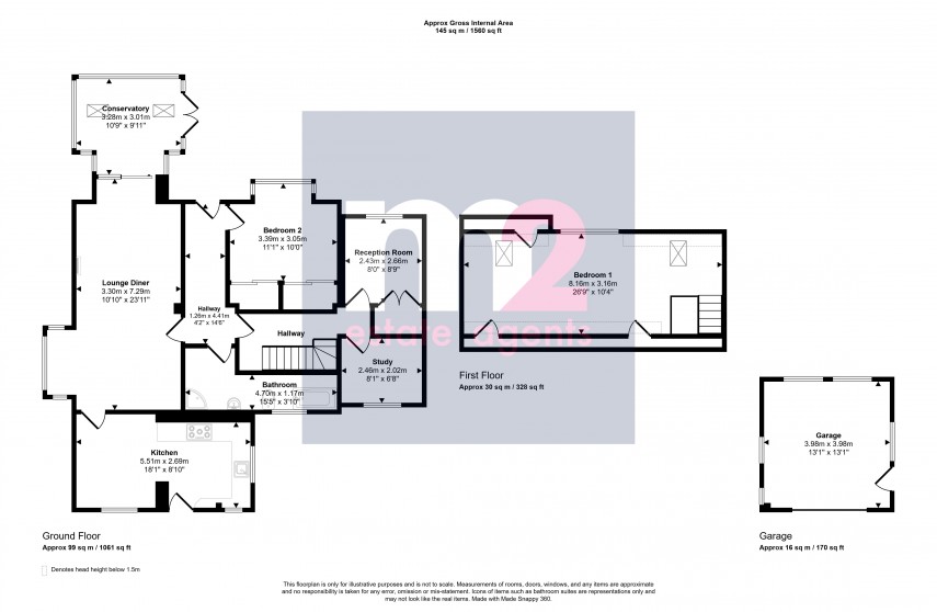 Floorplan for Trevethin, Pontypool