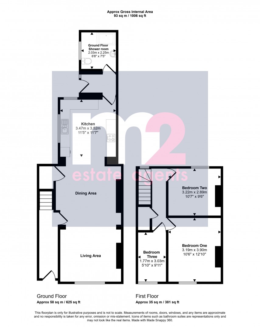 Floorplan for Stanhope Street, Abergavenny, Monmouthshire
