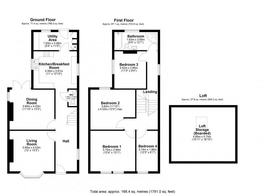 Floorplan for New Inn, Pontypool, Torfaen