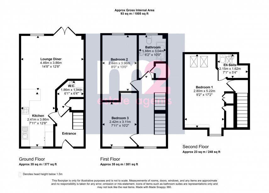 Floorplan for Heol Cae Ffwrnais, Ebbw Vale, Blaenau Gwent