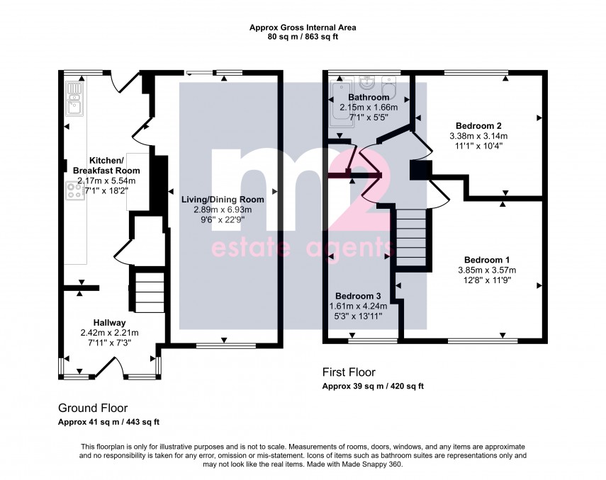 Floorplan for Cot Farm Circle, Newport