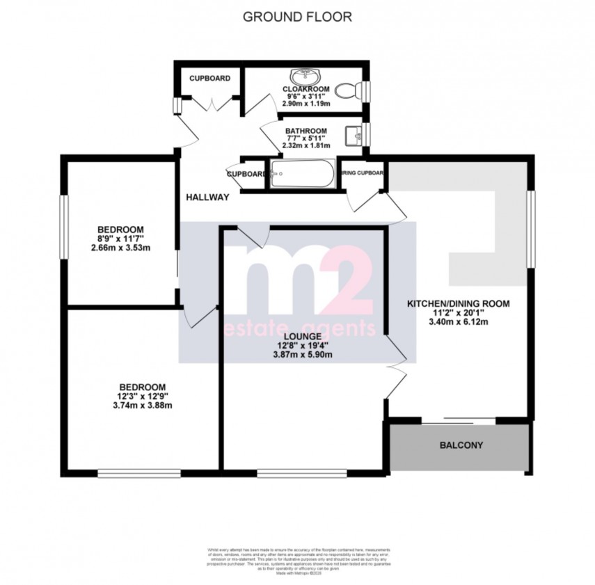 Floorplan for Stow Park Crescent, Newport