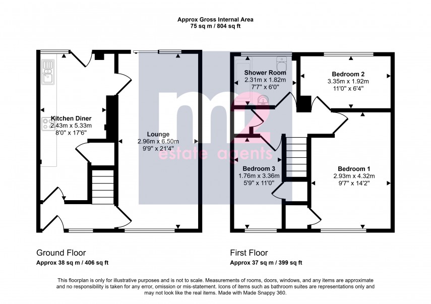 Floorplan for Croesyceiliog, Cwmbran, Torfaen