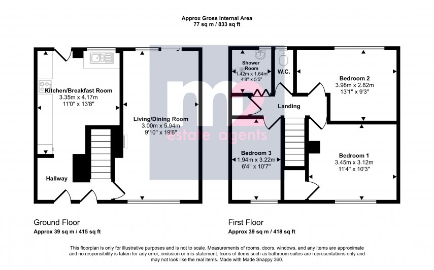 Floorplan for Playford Crescent, Newport