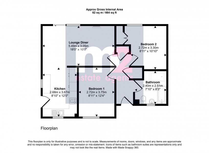 Floorplan for Bishpool Way, Newport