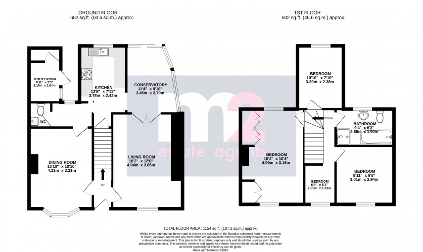 Floorplan for Llanfoist, Abergavenny, Monmouthshire