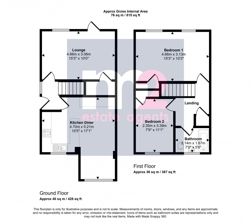Floorplan for Mary de Bohun Close, Monmouth