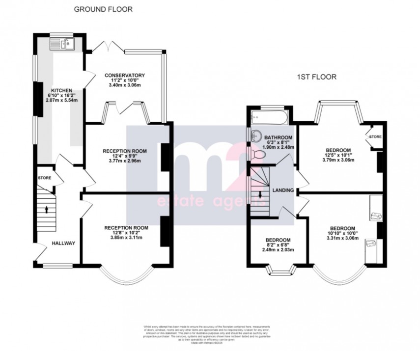 Floorplan for Melfort Road, Newport