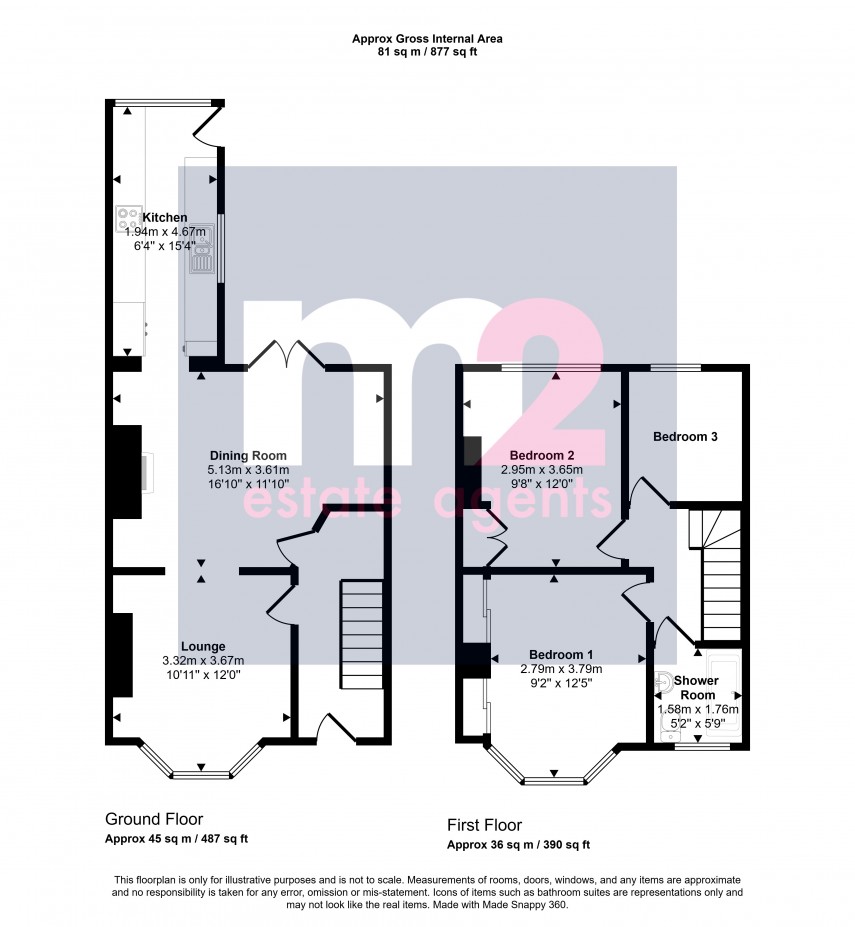 Floorplan for Rosslyn Road, Newport