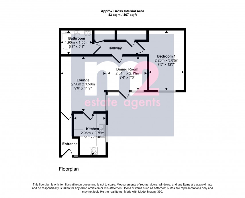 Floorplan for Tewkesbury Walk, Newport