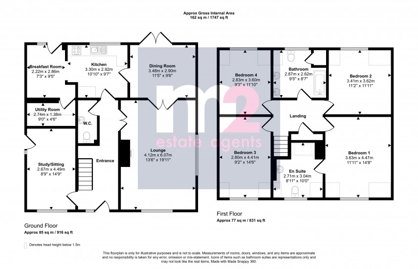 Floorplan for Llandevaud, Newport