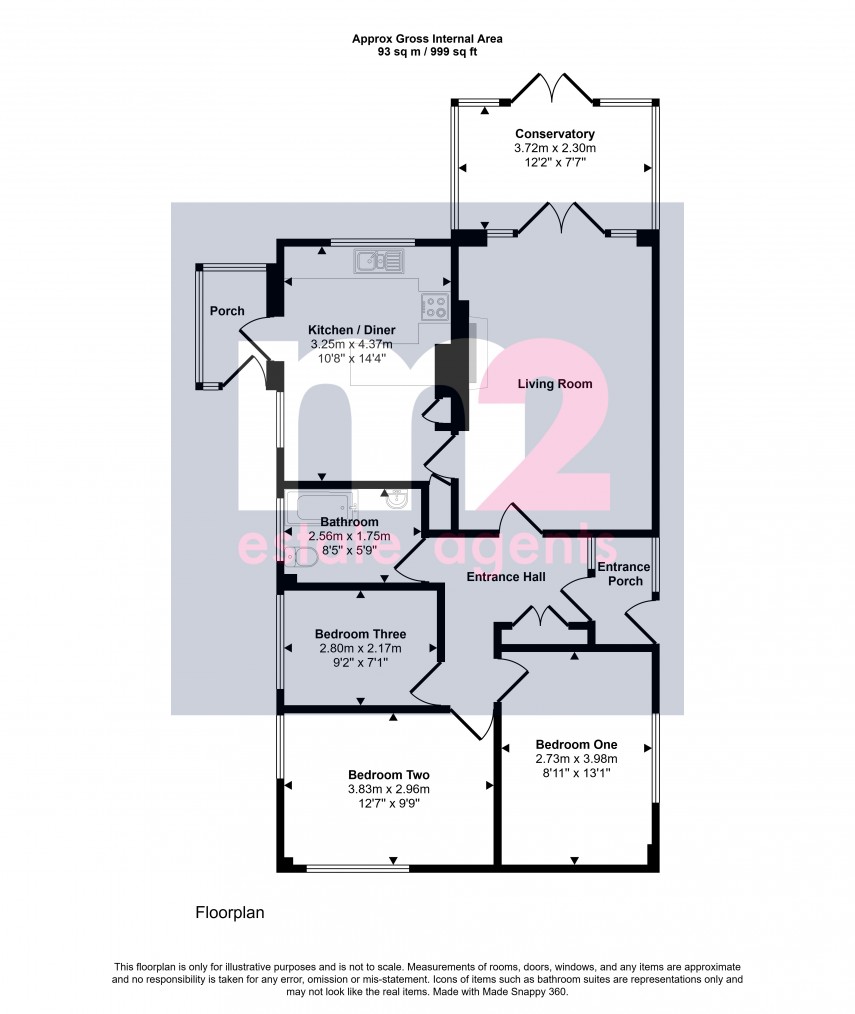 Floorplan for Raglan, Usk, Monmouthshire