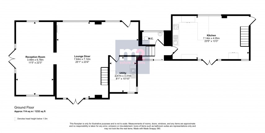 Floorplan for Gwehelog, Usk, Monmouthshire