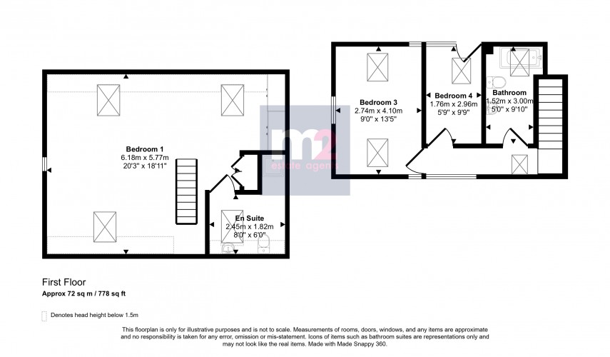Floorplan for Gwehelog, Usk, Monmouthshire
