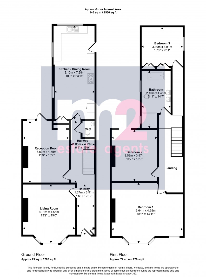 Floorplan for St Johns Road, Newport