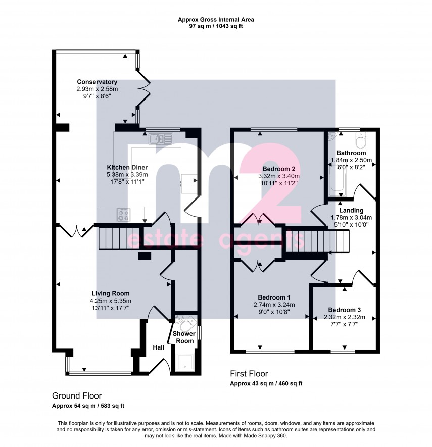Floorplan for Derby Grove, Newport