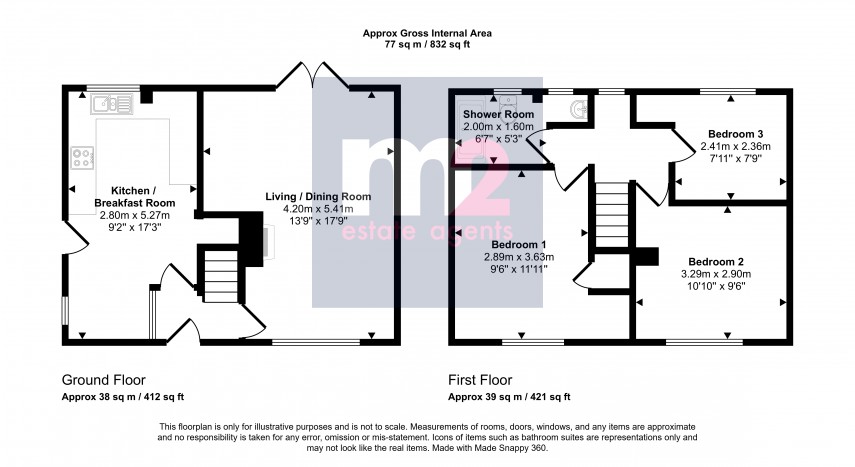 Floorplan for Graig Wood Close, Newport