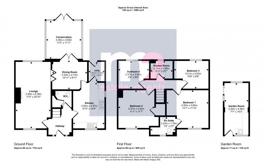 Floorplan for Rushey Meadow, Monmouth