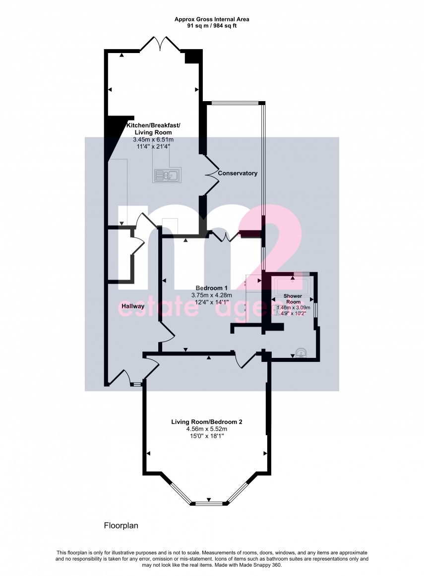 Floorplan for Caerau Road, Newport