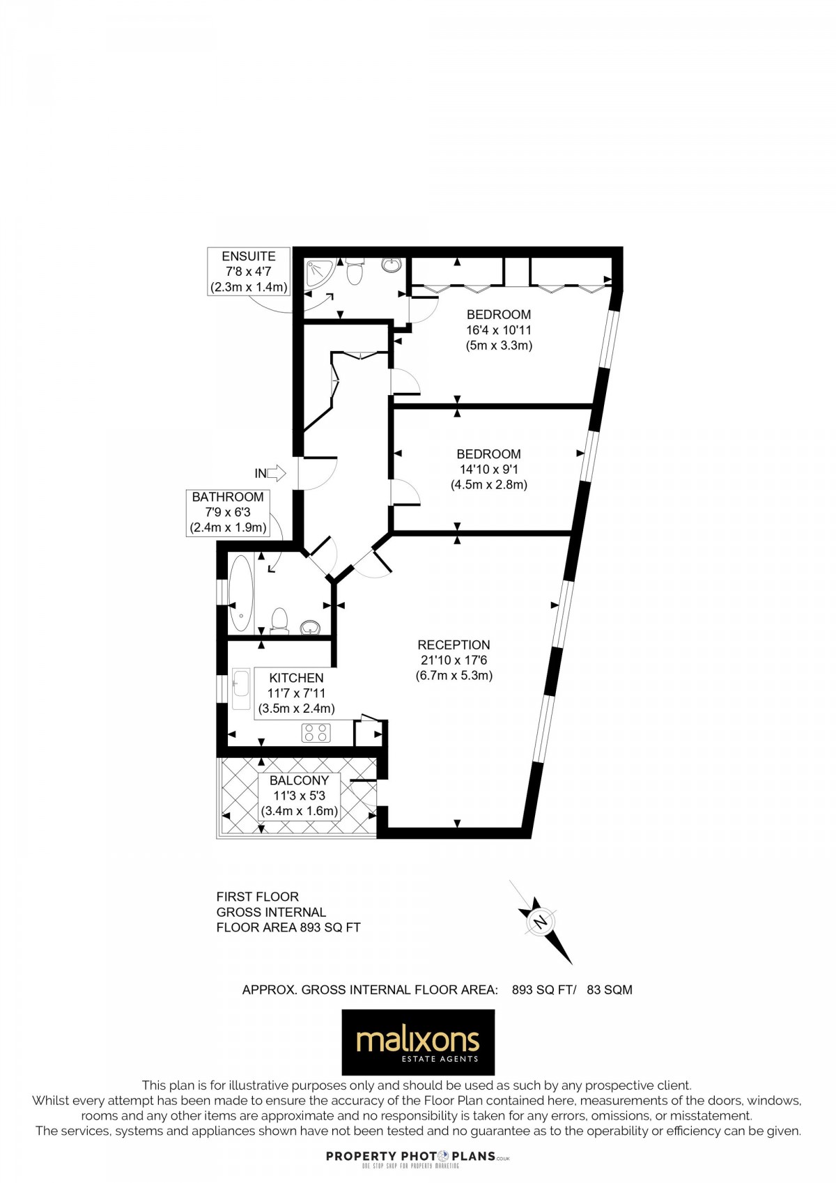 Floorplan for Henderson Road, Croydon, CR0