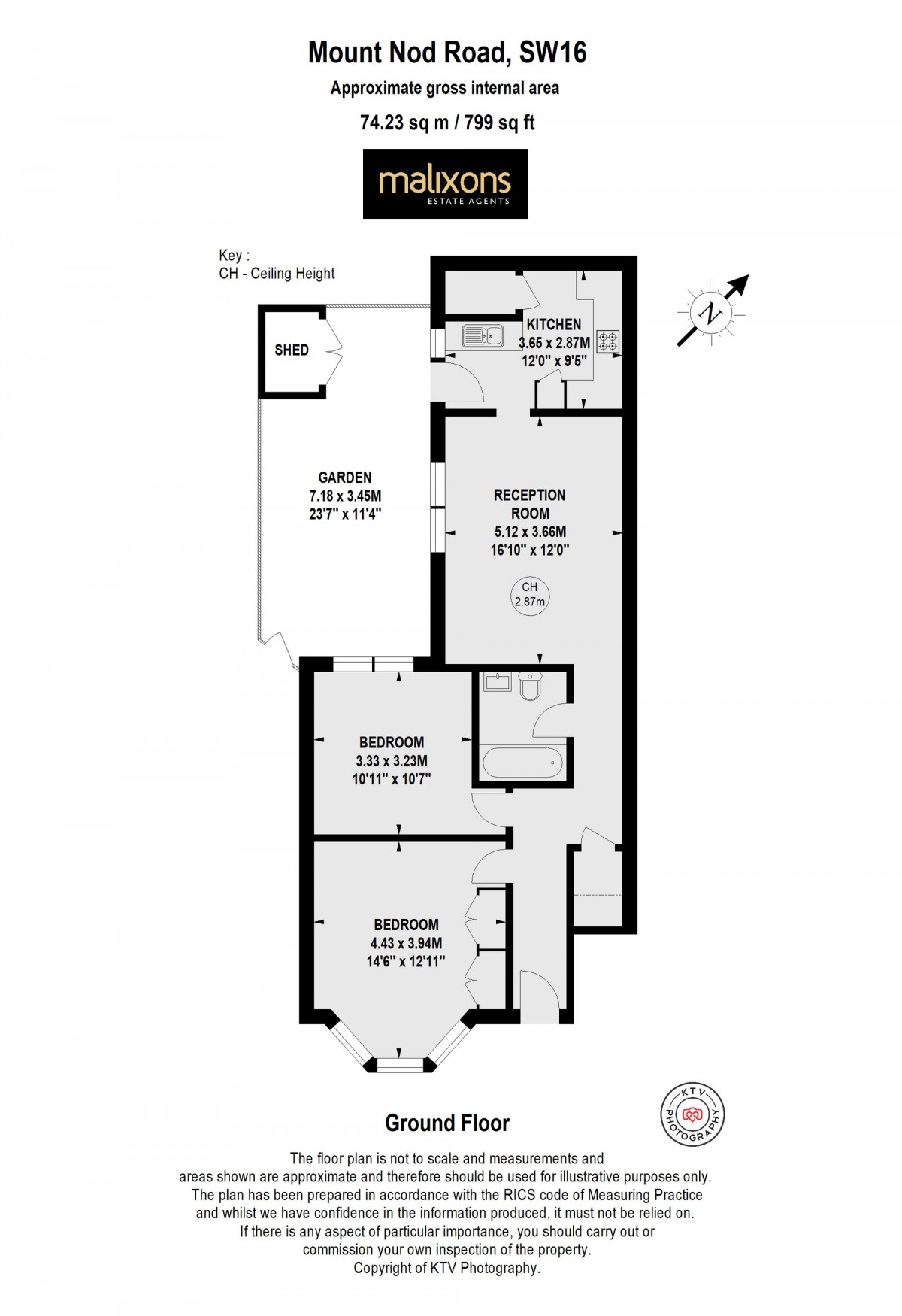 Floorplan for Mount Nod Road, London, SW16