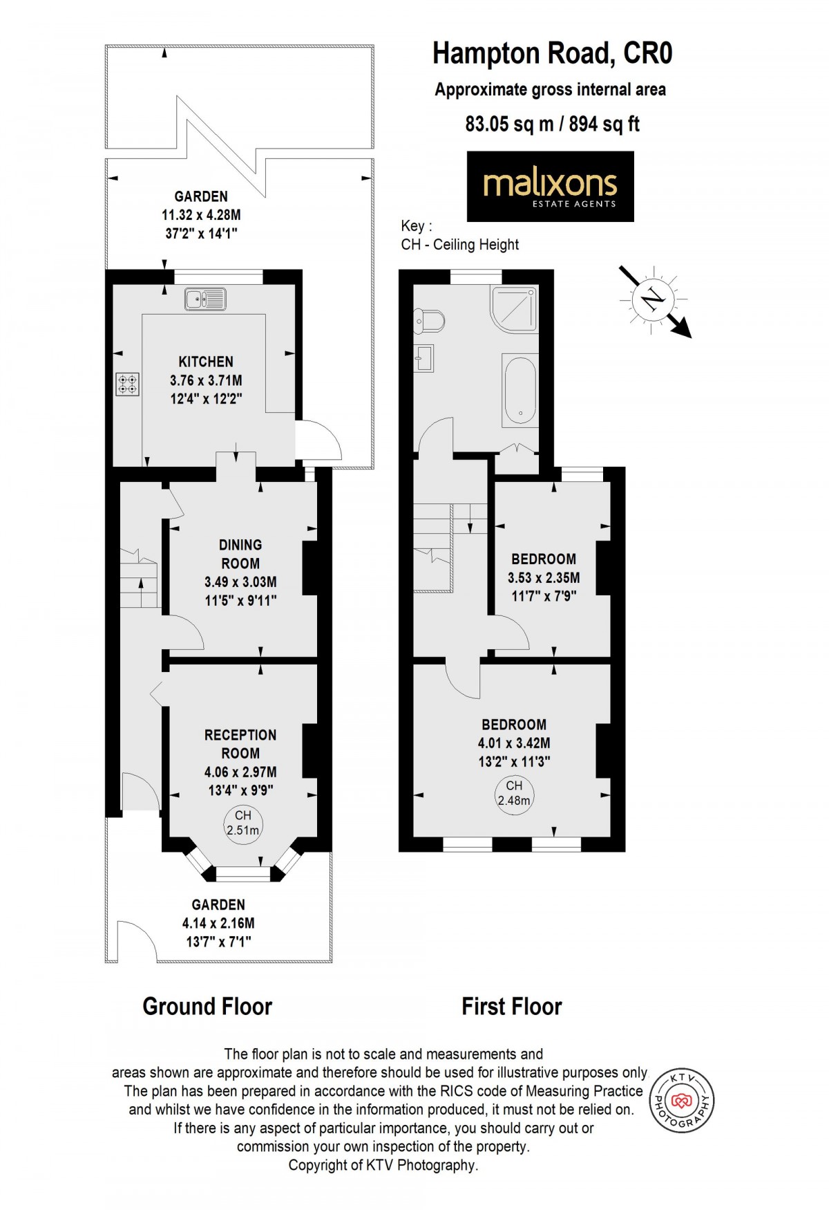 Floorplan for Hampton Road, Croydon, CR0