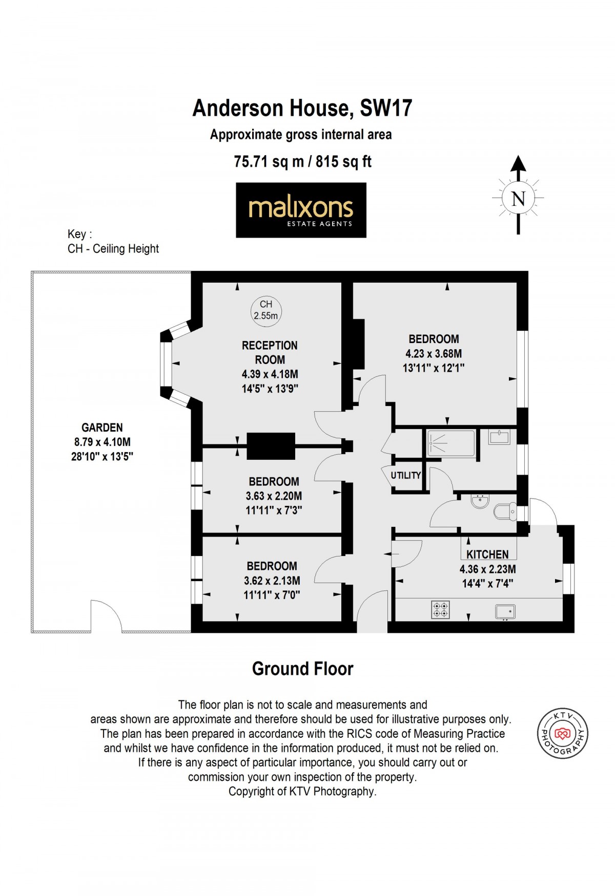 Floorplan for Fountain Road, Anderson House Fountain Road, SW17
