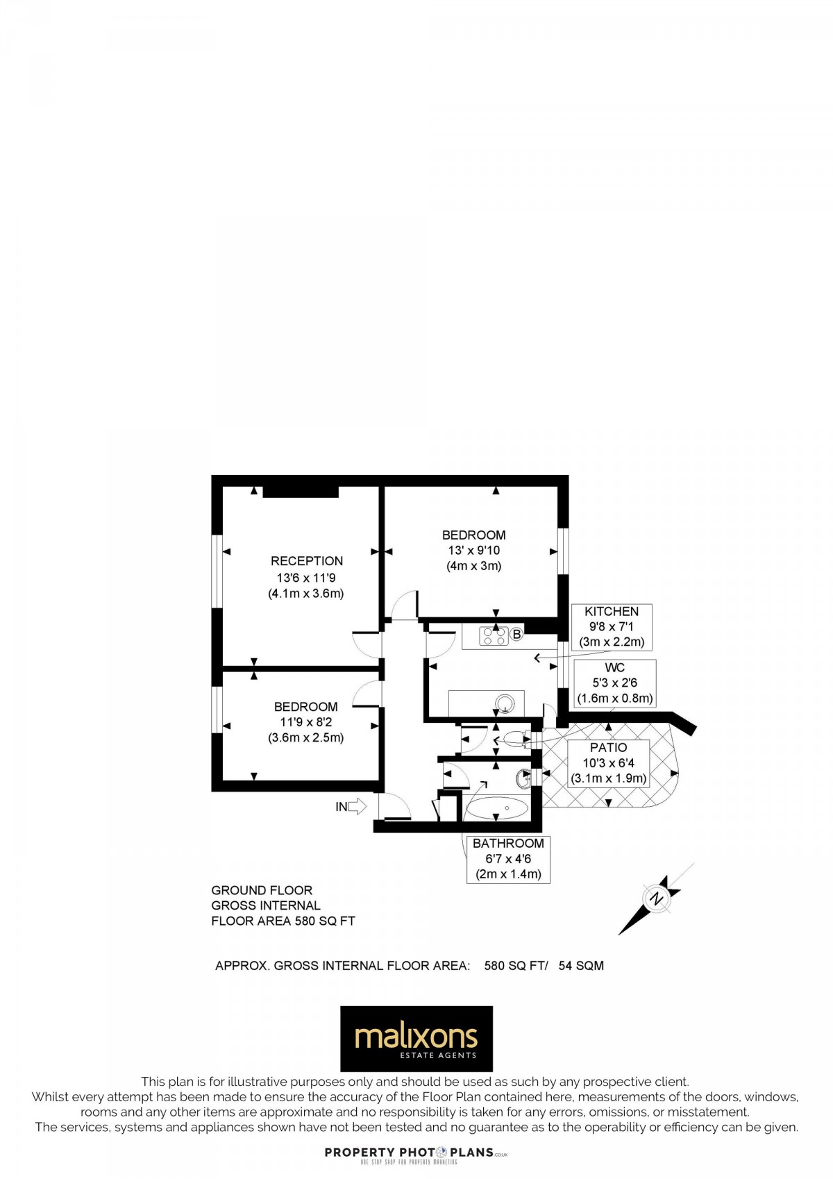 Floorplan for Balham High Road, Moira Court Balham High Road, SW17