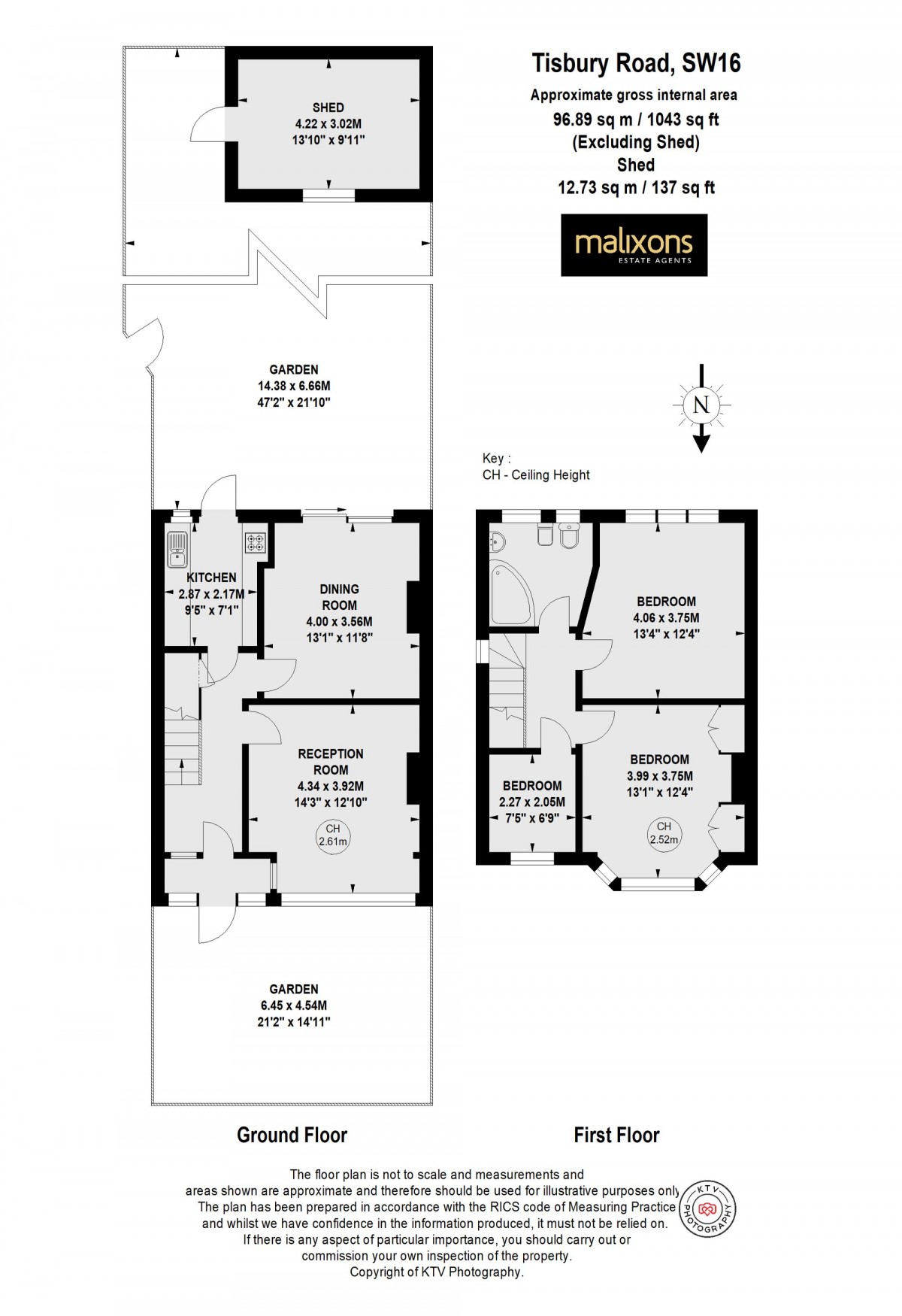 Floorplan for Tisbury Road, London, SW16