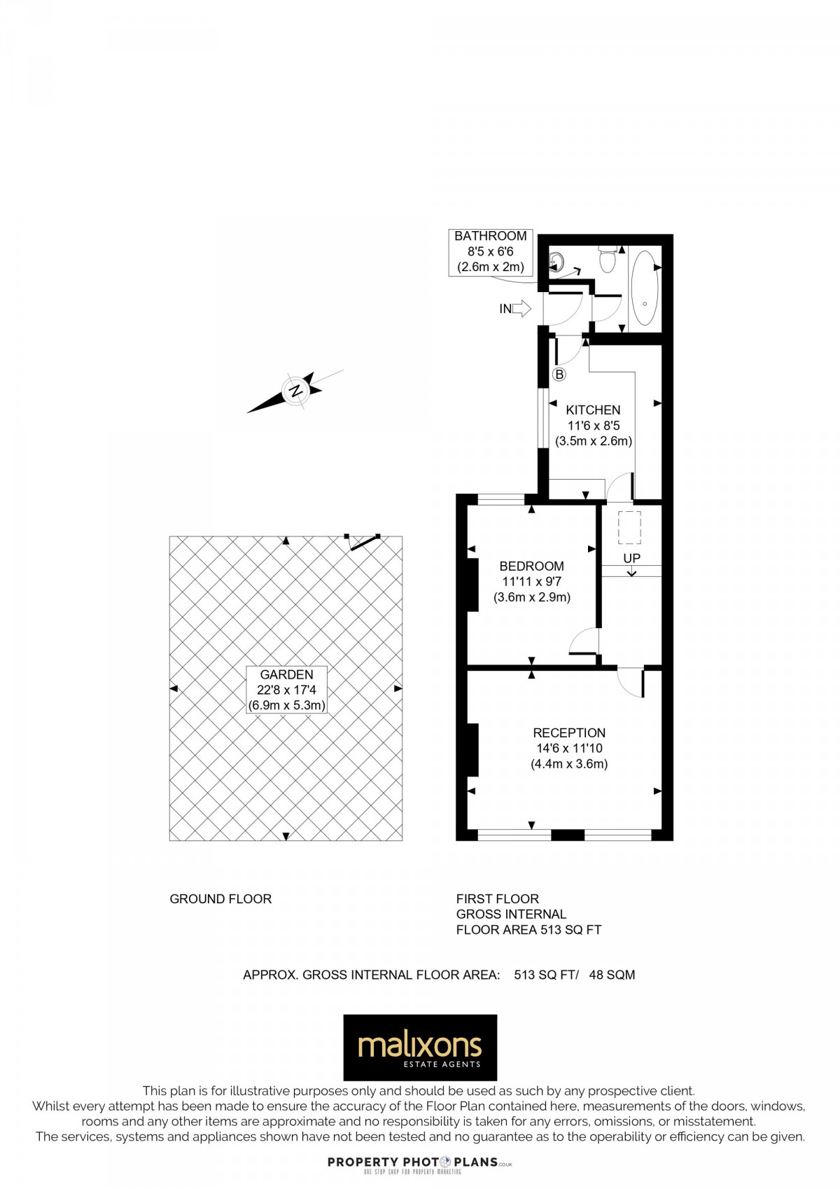 Floorplan for Grove Road, Mitcham, CR4